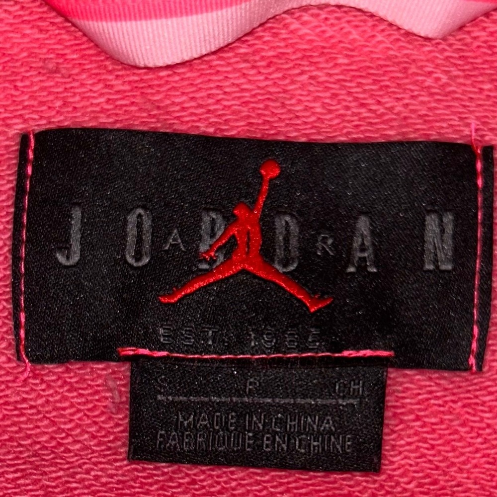 Jordan Wings Washed Fleece Hoodie Mens S Digital Pink Jumpman CD4567-602 - Picture 16 of 16